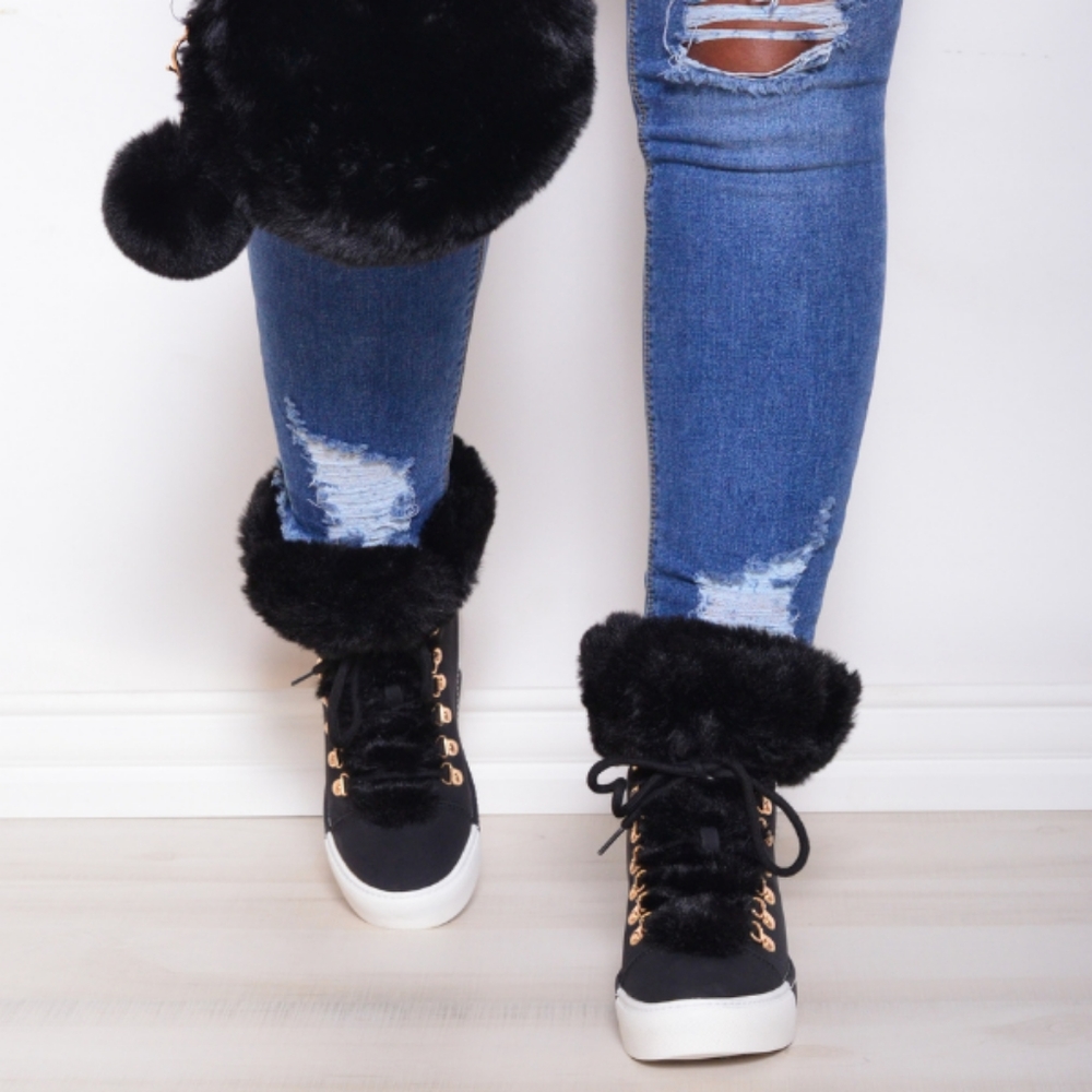 Fur Sneakers